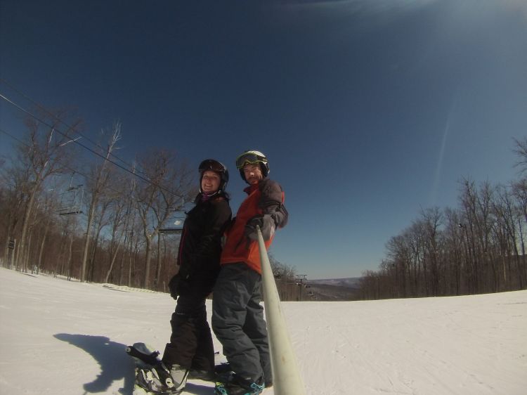 Ski Pole Selfie with GoPro